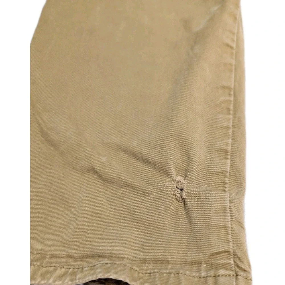 Flint and Tinder Straight Fit Pants Mens 34x32 Khaki Stretch Chino Casual